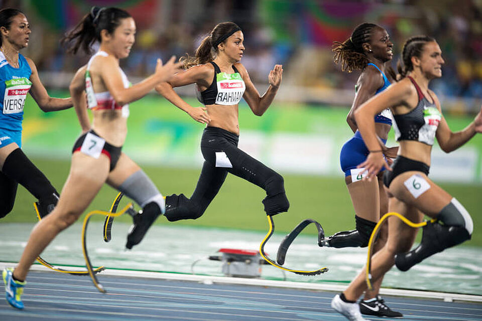 Läuferinnen bei Paralympics