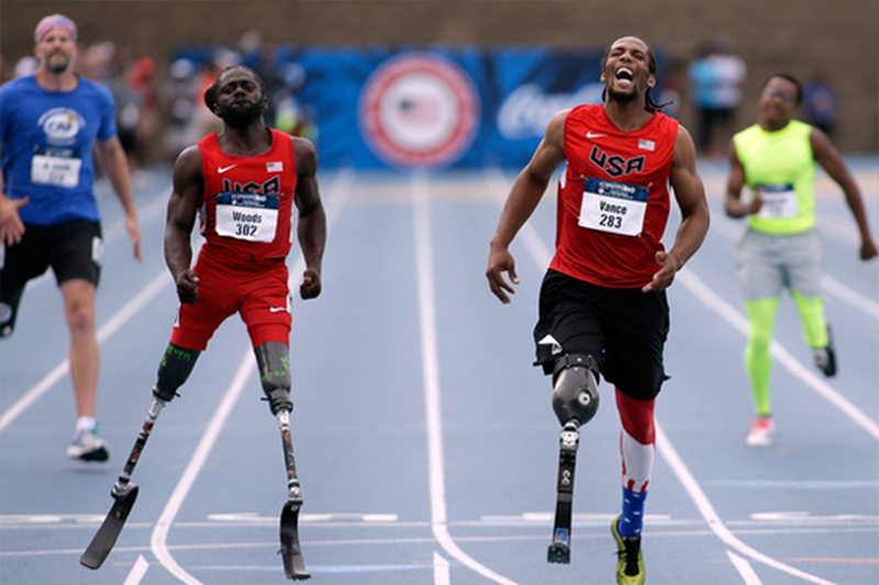 2 Läufer des Team USA bei den Paralympics